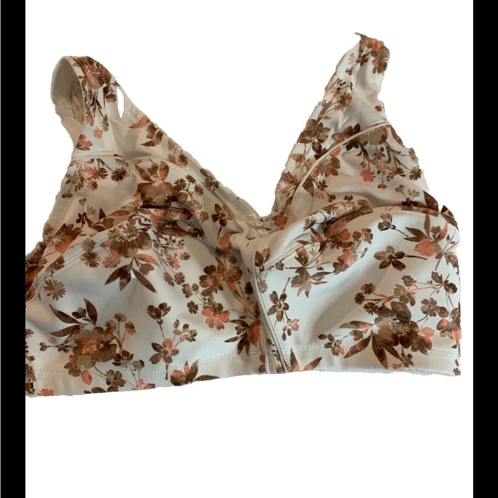 Comfort Choice Wireless Bra Fall Colors Support w Comfort 38G NWOT